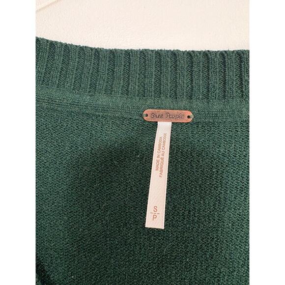Free People Orion Sweater in Forest Green Size Small - Picture 6 of 6